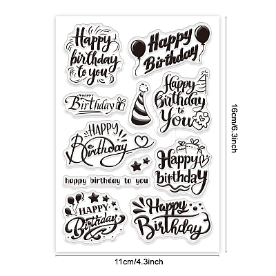 Custom Summer Theme PVC Plastic Clear Stamps DIY-WH0631-0127-1