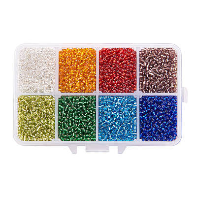   Mixed 12/0 Round Glass Seed Beads SEED-PH0006-2mm-12-1