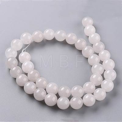 Natural White Jade Beads G-J390-C03-28-1