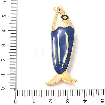 Brass with Enamel Big Pendants KK-CBA2F11-05G-01-1