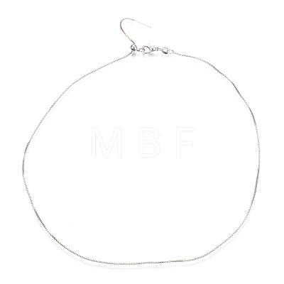 Adjustable Electroplate Brass Venetian Chain Necklaces MAK-L028-02P-1