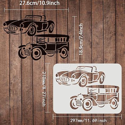 Plastic Reusable Drawing Painting Stencils Templates DIY-WH0202-289-1