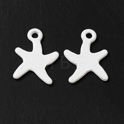 Spray Painted 201 Stainless Steel Charms STAS-I672-06B-1