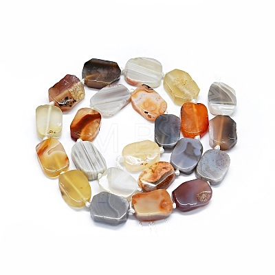 Natural Botswana Agate Beads Strands G-F725-14-1