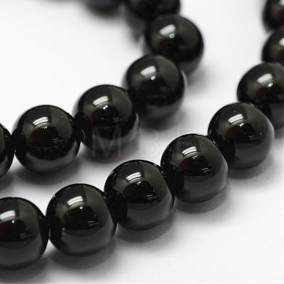 Natural Agate Beads Strands G-N0309-23-8mm-1