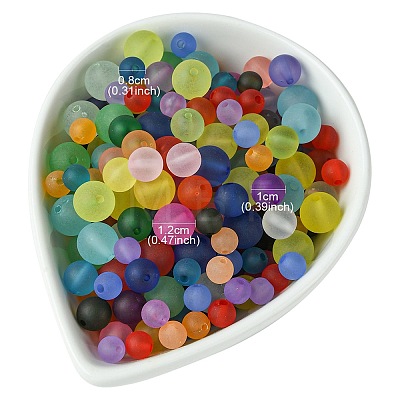 Transparent Acrylic Beads FACR-YW0001-05B-1
