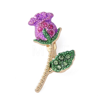 Alloy Rhinestone Brooches JEWB-H028-02G-04-1