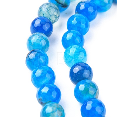 Natural Agate Bead Strands X-G-K166-07F-8mm-06-1