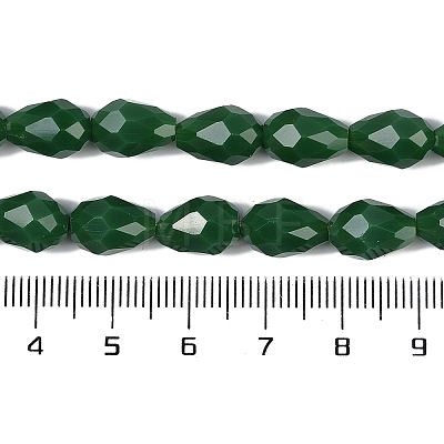 Opaque Solid Color Imitation Jade Beads Strands GLAA-N005-P10mm-D04-1