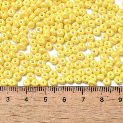 Baking Paint Luster Glass Seed Beads SEED-B001-04A-06-1