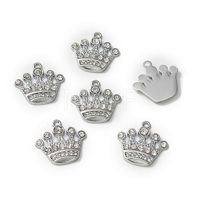 Zinc Alloy with Crystal Rhinestone Pendants FIND-WH0126-137B-P-1