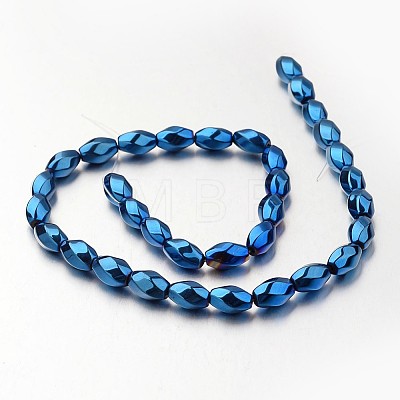 Electroplate Non-magnetic Synthetic Hematite Beads Strands G-F300-12-05-1