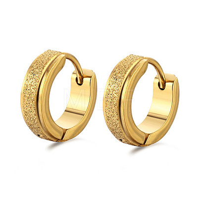 Fashionable 201 Stainless Steel Hoop Earrings FS-WGC0DED-03-1