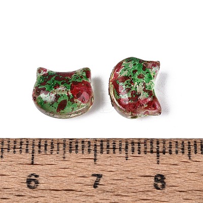 Picasso Transparent Glass Beads SEED-N012-07H-1