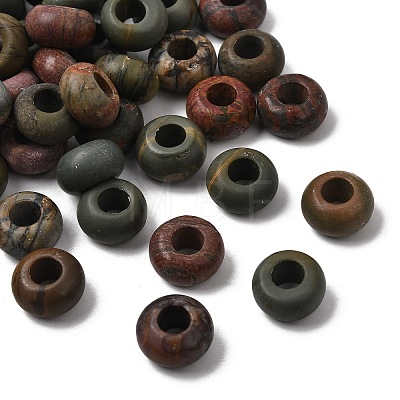 Natural Polychrome Jasper/Picasso Stone/Picasso Jasper Beads G-K216-01G-1