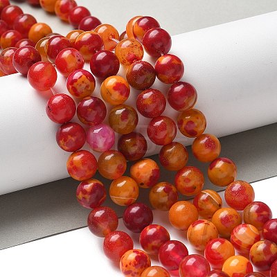 Natural Agate Beads Strands G-NH0001-G10-01-1