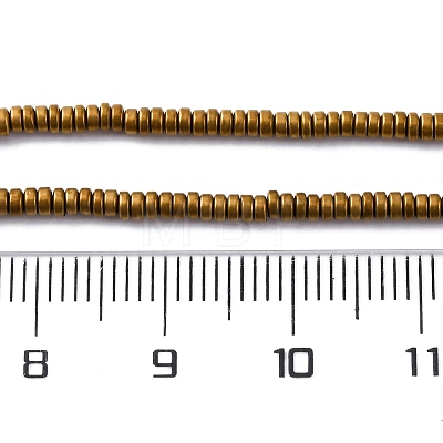 Electroplated Non-magnetic Hematite Beads Strands G-P571-A01-01A-1