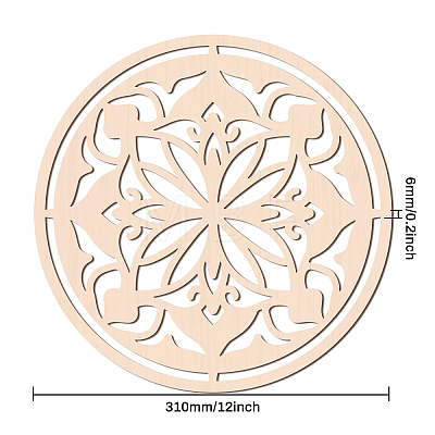 Laser Cut Wooden Wall Sculpture WOOD-WH0105-085-1