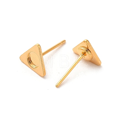 Triangle 304 Stainless Steel Studs Earrings STAS-H193-01G-1