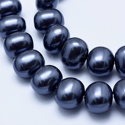 Electroplate Shell Pearl Beads Strands BSHE-G006-04E-1