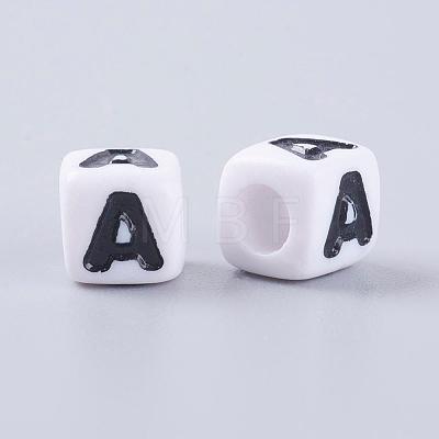 Letter Acrylic Beads PL37C9129-A-1