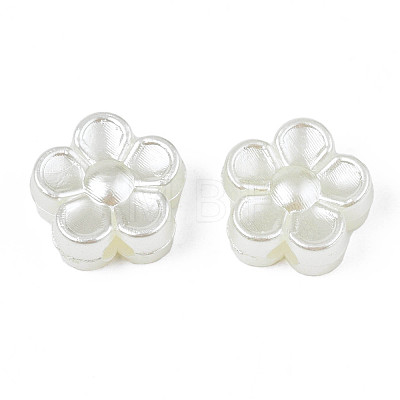 ABS Plastic Imitation Pearl Beads X-OACR-S020-14-1