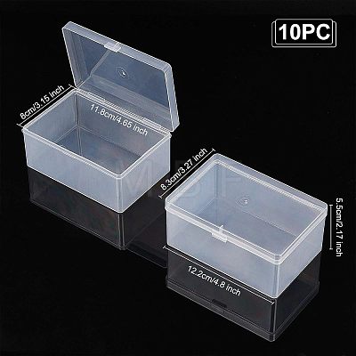 Polypropylene(PP) Storage Containers Box Case CON-WH0074-57-1