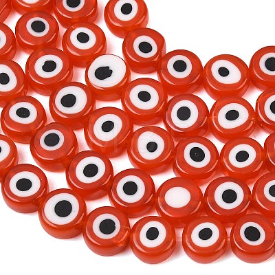 Handmade Evil Eye Lampwork Beads LAMP-C028-02B-1