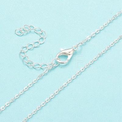 Iron Cable Chain Necklace Making MAK-I019-01B-S-1