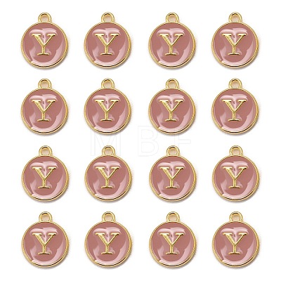 Golden Plated Alloy Enamel Charms LS-ENAM-S118-07Y-1