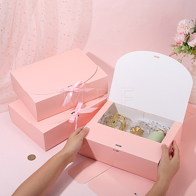 Folding Paper Gift Boxes with Ribbon CON-WH20001-11D-03-1