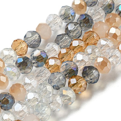 Glass Beads Strands EGLA-A034-M4mm-37-1