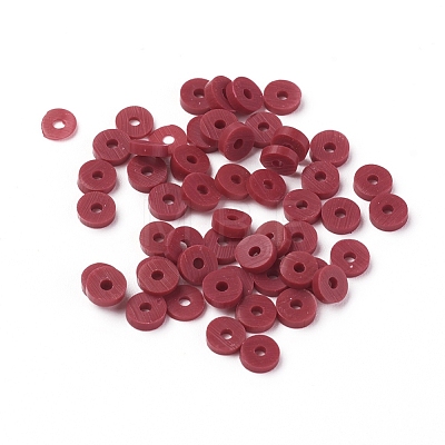 Eco-Friendly Handmade Polymer Clay Beads CLAY-R067-4.0mm-29-1