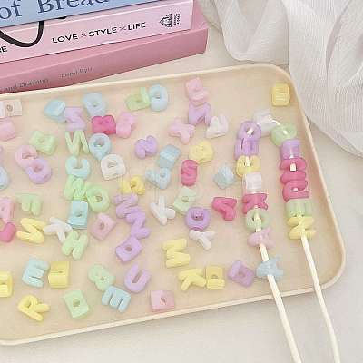 Imitation Jelly Acrylic Beads OACR-N138-46-1