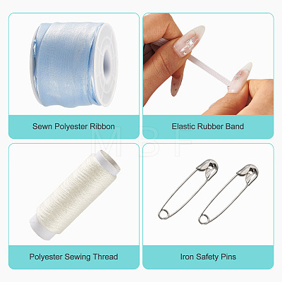 DIY Hair Tie Making Kits DIY-TA0015-81E-1