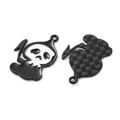 Halloween Theme Rack Plating Alloy Pendants FIND-M020-01B-EB-1