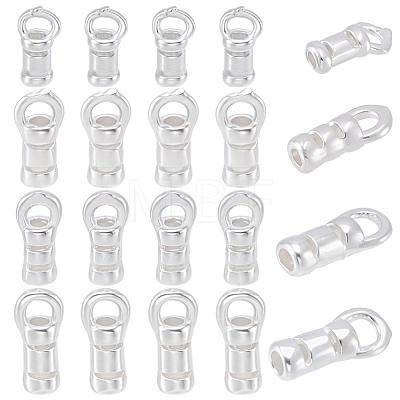 20Pcs 4 Styles 925 Sterling Silver Cord Ends STER-BBC0009-60-1