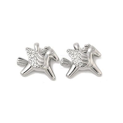 Brass Micro Pave Cubic Zirconia Charms KK-B166-07P-1