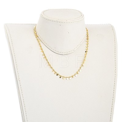 Brass Curb Chain Necklaces NJEW-JN03032-01-1