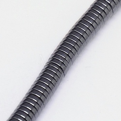 Non-magnetic Synthetic Hematite Beads Strands X-G-J164A-4mm-02-1