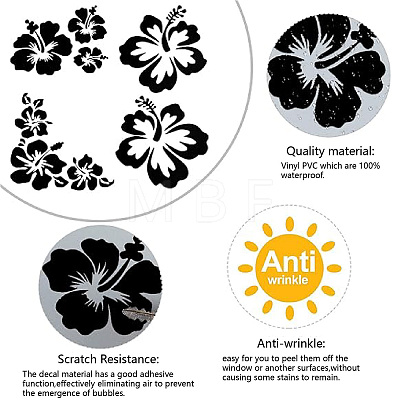 4Pcs 4 Styles PET Waterproof Self-adhesive Car Stickers DIY-WH0308-225A-032-1