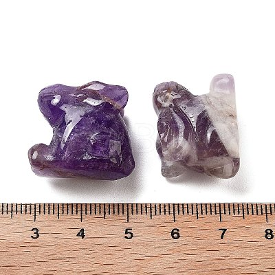 Natural Amethyst Carved Figurines DJEW-L023-E07-1