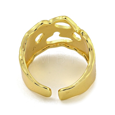 Brass Cuff Rings for Women RJEW-E294-06G-03-1