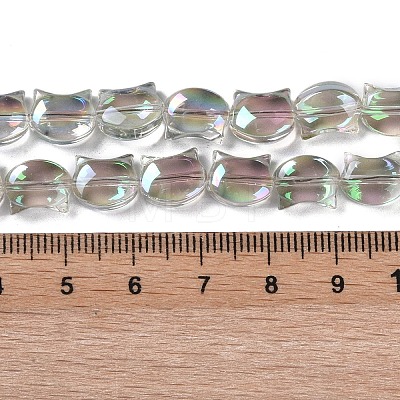 Electroplate Glass Beads Strands EGLA-Q128-06A-FR03-1