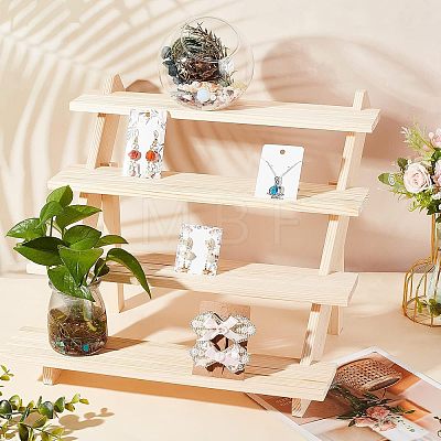 4- Tier Wood Display Stands ODIS-WH0027-028-1