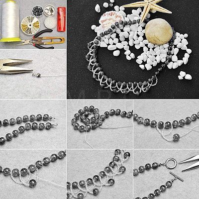 Spray Painted Crackle Glass Beads CCG-PH0002-17-1