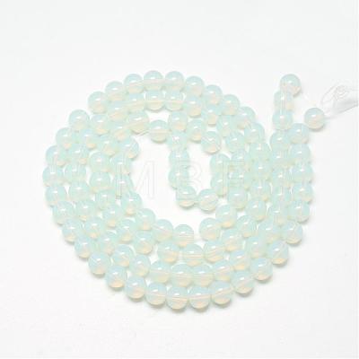 Baking Painted Glass Beads Strands DGLA-Q023-8mm-DB1-1