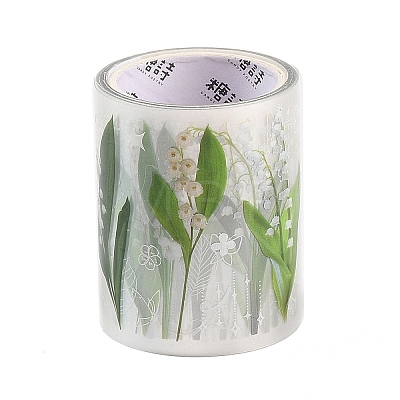 Flower PET Adhesive Tape DIY-P084-B01-1