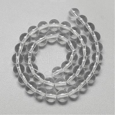 Glass Beads Strands GR6mm01Y-1