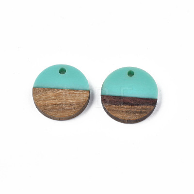 Resin & Walnut Wood Pendants RESI-S358-02C-17-1